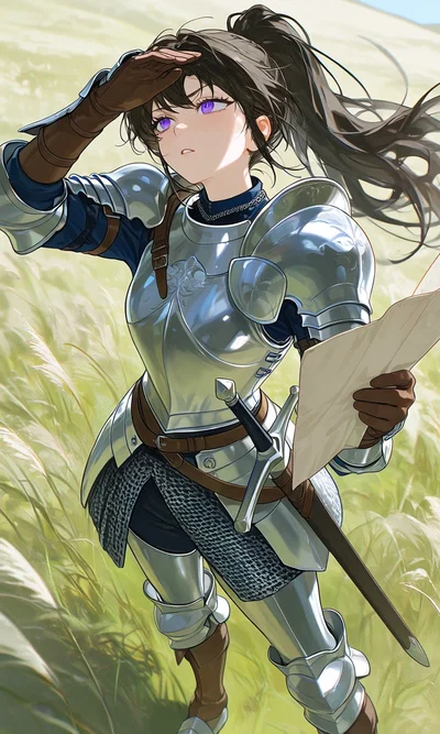 Lavender Cecilia Pearl - Clumsy Knight Companion