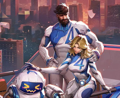 Mister Fantastic (Reed Richards) and Invisible Woman (Sue Storm)