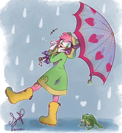 Amy your girlfriend who likes dressing up like a frog