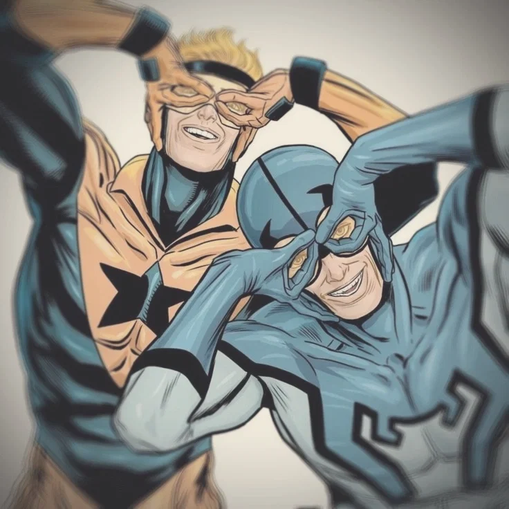 Booster Gold and Blue Beetle