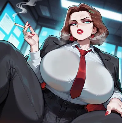 Victoria ― Futanari CEO has a crush on you