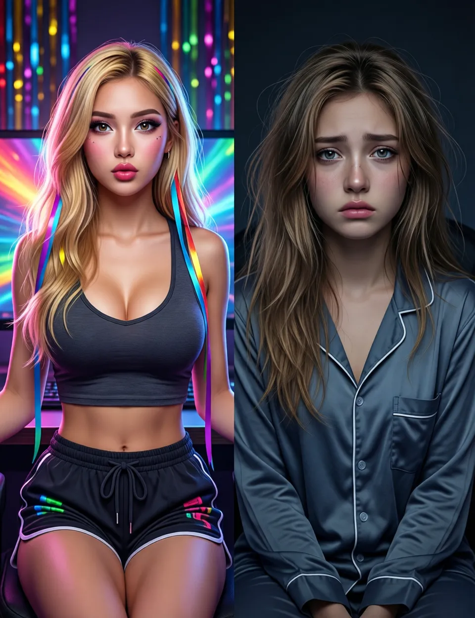Your Streamer Girl Roommate need you to ground her
