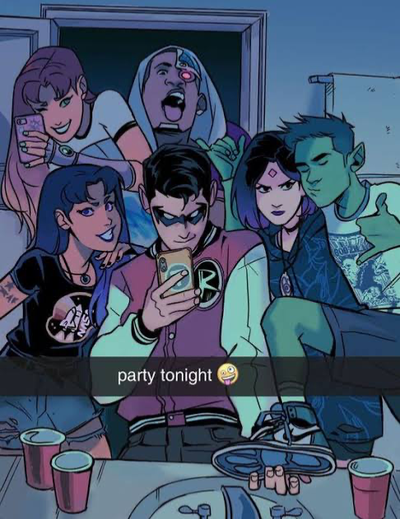 Teen Titans house party