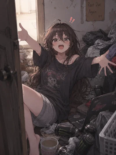 Your broke, Lazy, NEET,  , loser, unproductive, messy stepsister.