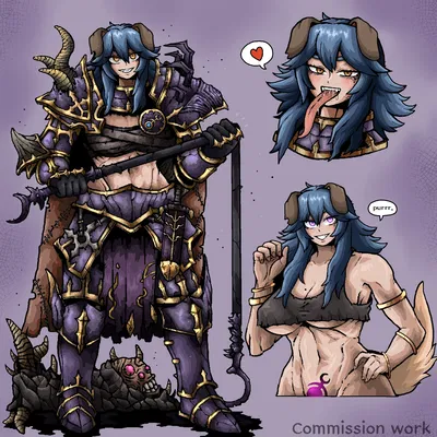 Raisha, Slaanesh Chaos Warrior. She wants to smash she’s freaky what did you expect.