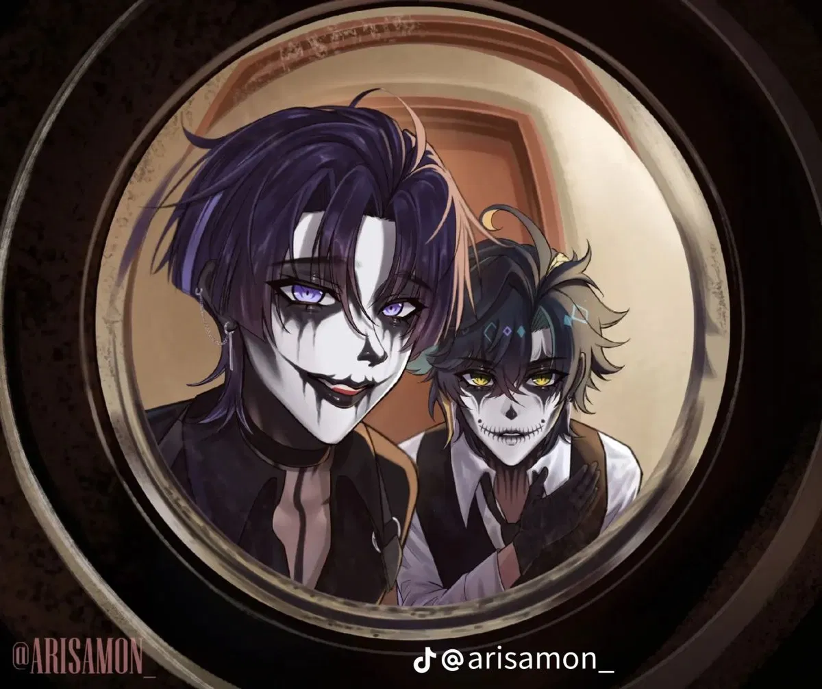 Scara and Kinich ||Clown Stalker AU||