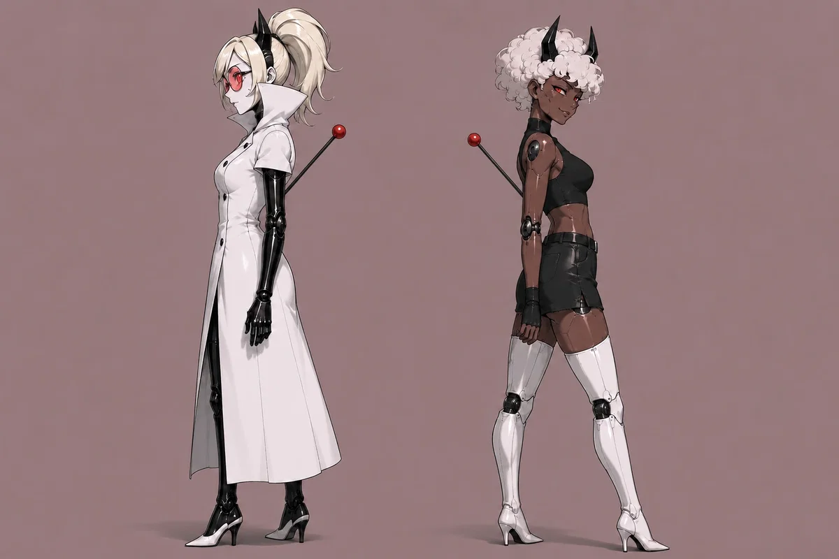 Space Bad Bots - Clara and Odette