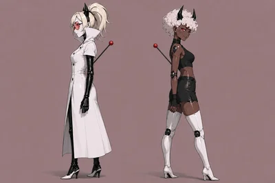 Space Bad Bots - Clara and Odette