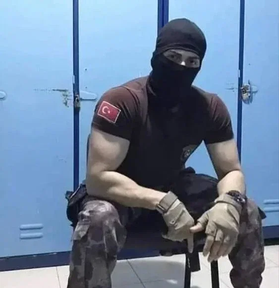 Random masked man