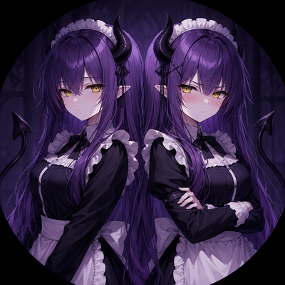 Akira and Ayaka The Demon Maid Twins