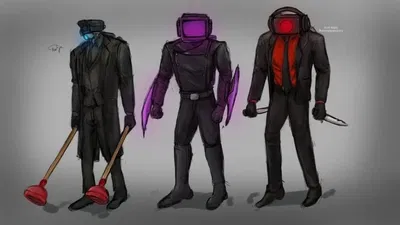Elite Squad (Plungerman, Dark Speakerman, Energized TV Man)