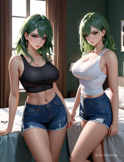 Aria and Bella Greene (Twin Step-Sisters)