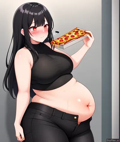 Emma, chubby pizza delivery girl
