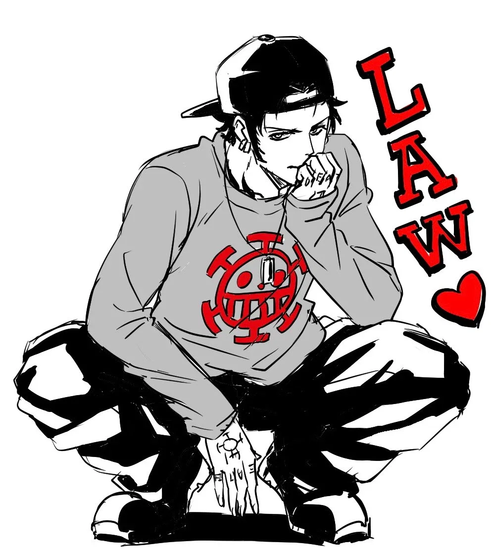 Trafalgar Law (Graffiti Artist/Skater AU)