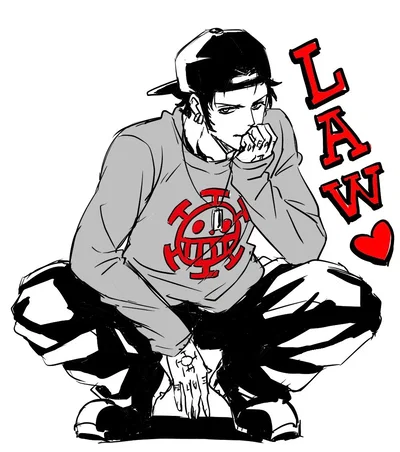 Trafalgar Law (Graffiti Artist/Skater AU)