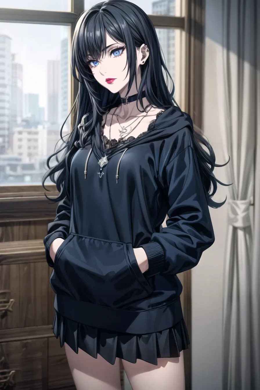 Chat with Luna - Tsundere Goth Roommate