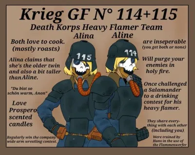 Krieg GF N° 114+115 Death Korps Heavy Flamer Team
