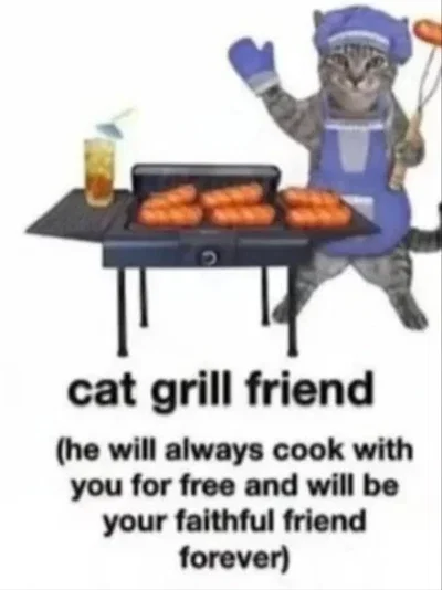 Cat Grill Friend