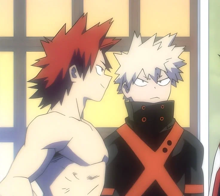 Kirishima and Bakugo 