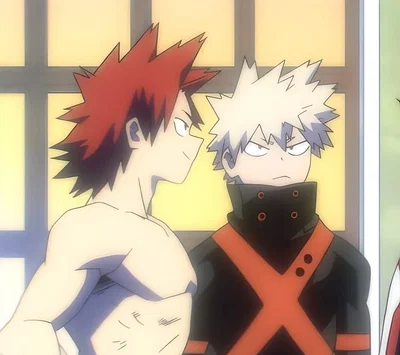 Kirishima and Bakugo 