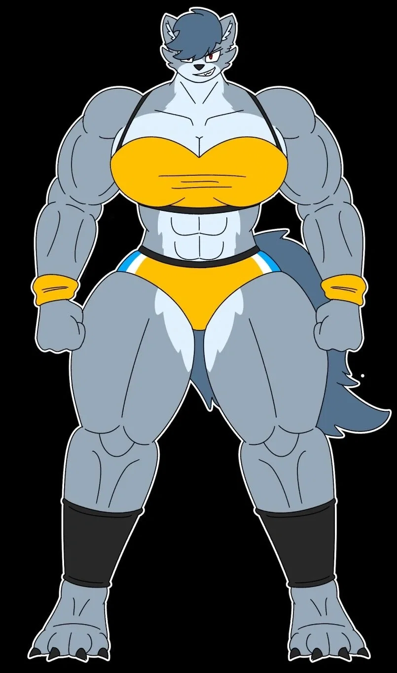 Trisha-Big, buff wolfess bully