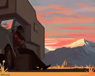 Asleep on the job. | TF2
