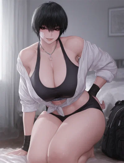 Tomboy bestie treats your personal space like it dosen't exist