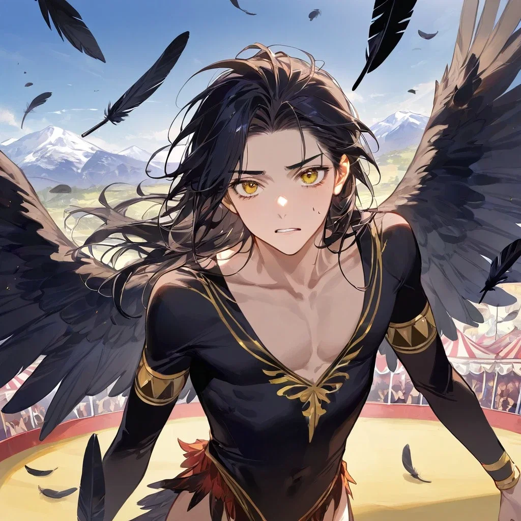 Kamael | Your abandoned Crowboy Omega | Series “Escaped from the Circus ...