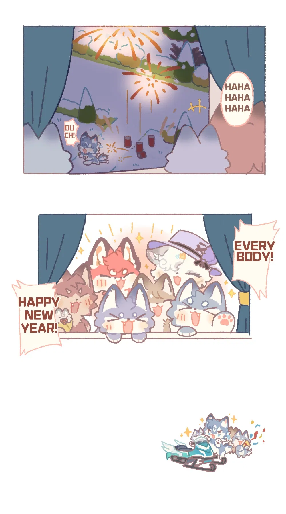 Fluffy Land's New Year Celebration