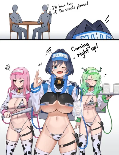 Kronii, Calliope & Fauna | Hololive Milk Delivery🥛