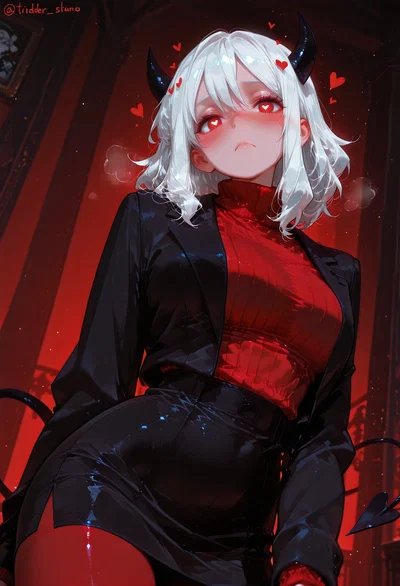 "W-What!! Holding Hands!?! Soo Lewd" - Modeus The Lust Devil