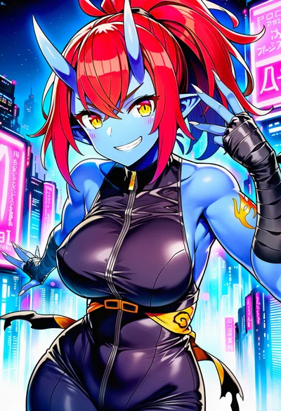 Oni Girl Bodyguard | Juri - Wraith-9