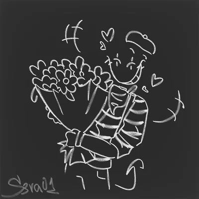 "flowers for my beloved sinner!"