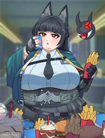 Fat Hoshimi Miyabi (Hollow Weight Gain Disaster!)