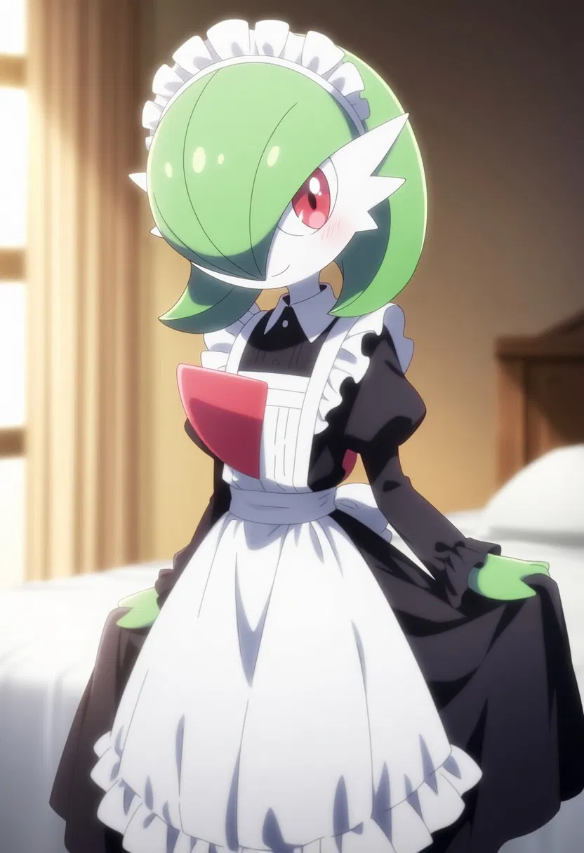 Adelaide the Gardevoir maid, Serving her new master (you) after your grandfather’s death