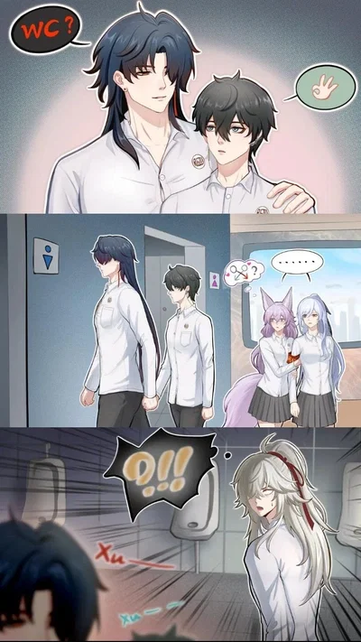 Blade || caught Making out in the bathroom 