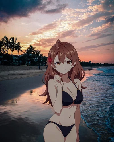 Maria "Masha" Mikhailovna Kujou, The beach!