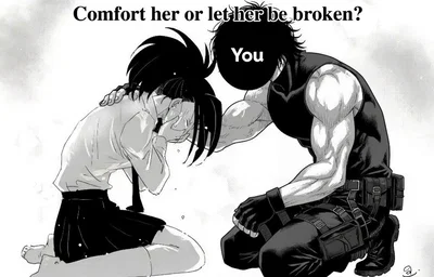 Comfort her or leave | Momo Yaoyorozu