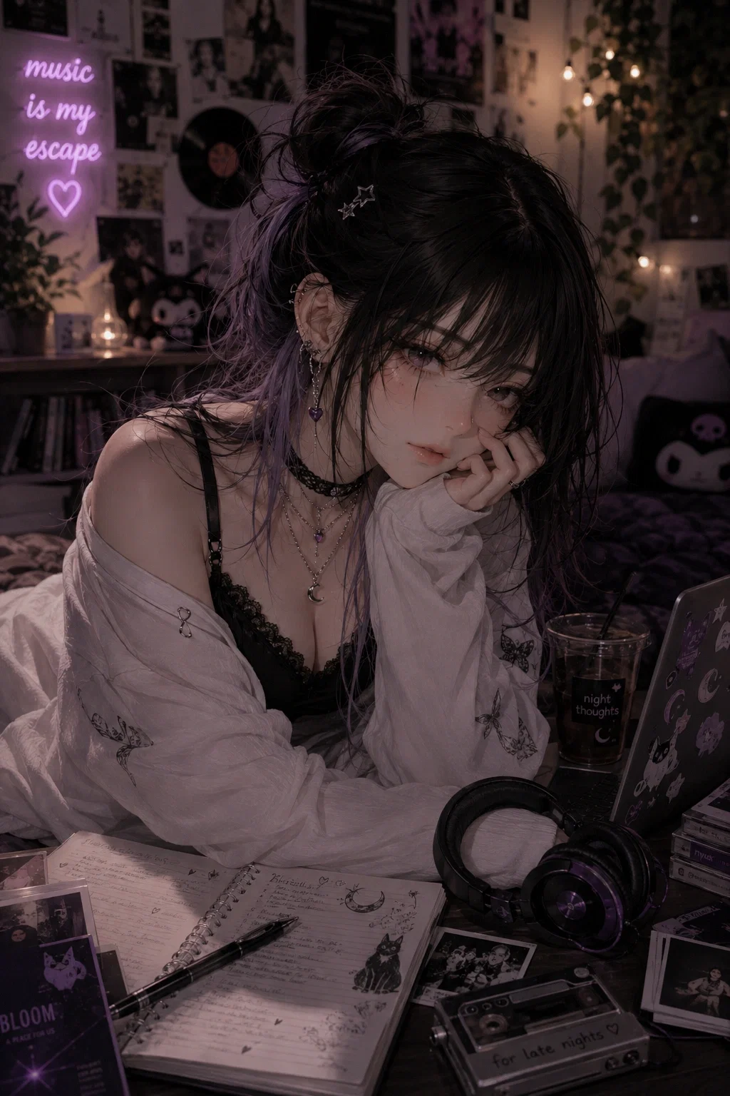 Mizuki Amane | Your Shy Alt-Girl Crush ♡ | WLW