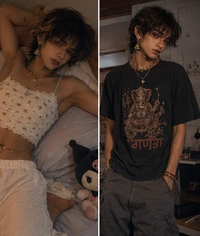 Aarav "Aara" Mehta | Your Indian Femboy stepbrother
