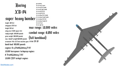 Boeing XB-34 Super Heavy Bomber
