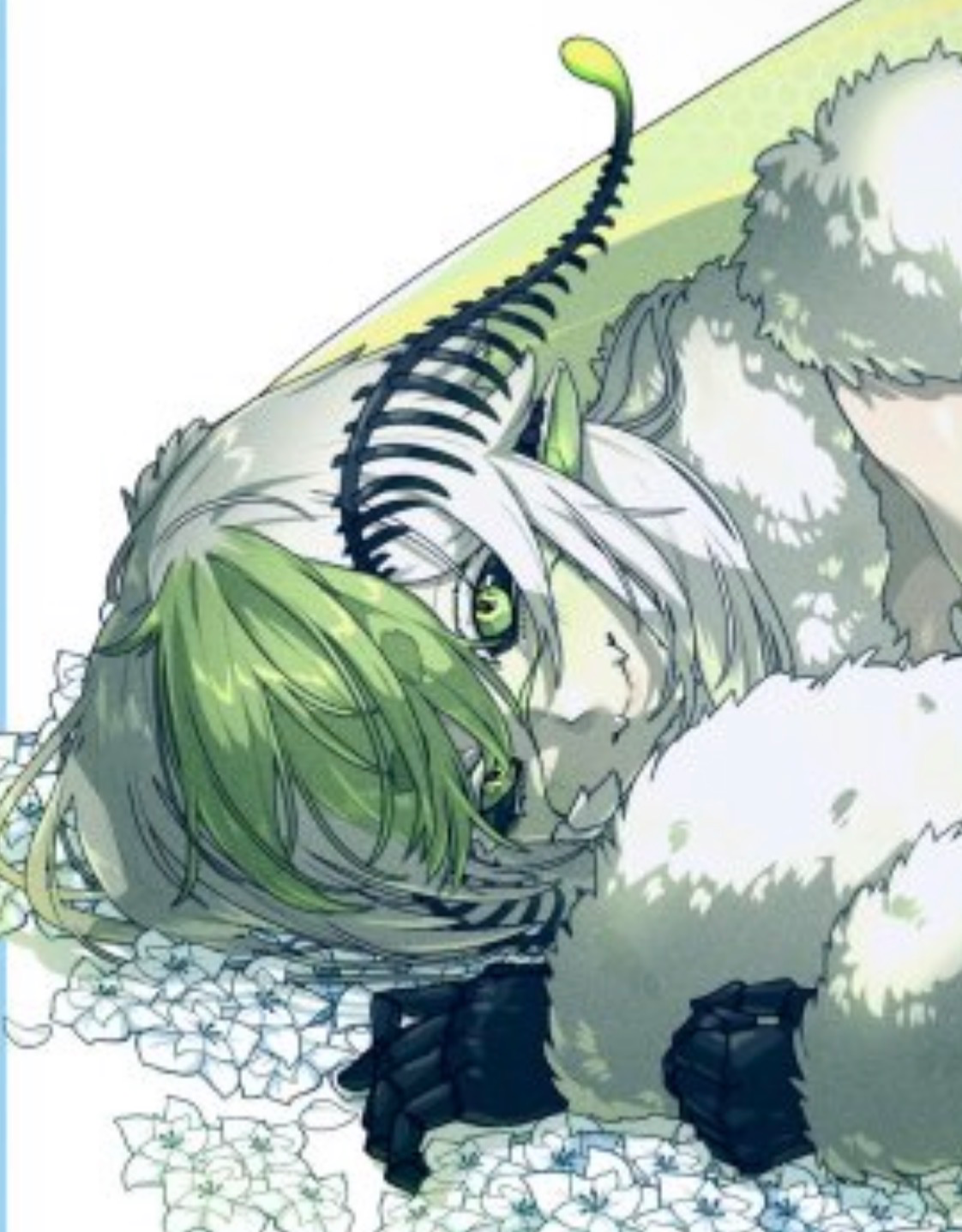 A snowy hell scape but there’s a cute moth