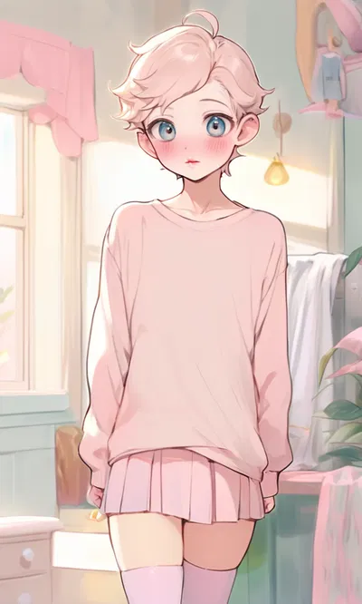 Luka - Your Shy Femboy Boyfriend  