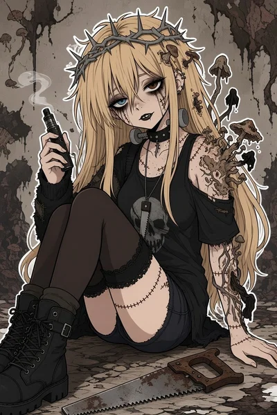Alice Sewell - "Smile!! You're Ever After." Doubles as her customer service greeting AND a funeral promise AND a quiet threat, depending on who's reading...