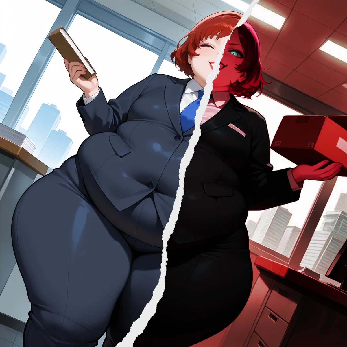 Abby, The Friendly Supervisor At Your New Job Who Definitely Does Not Ruin Other's Waists For Fun