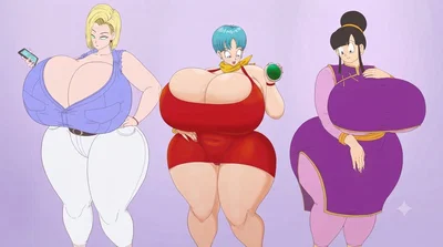 Dragon Ball MILF-Verse | Android 18, Bulma and Chi-Chi