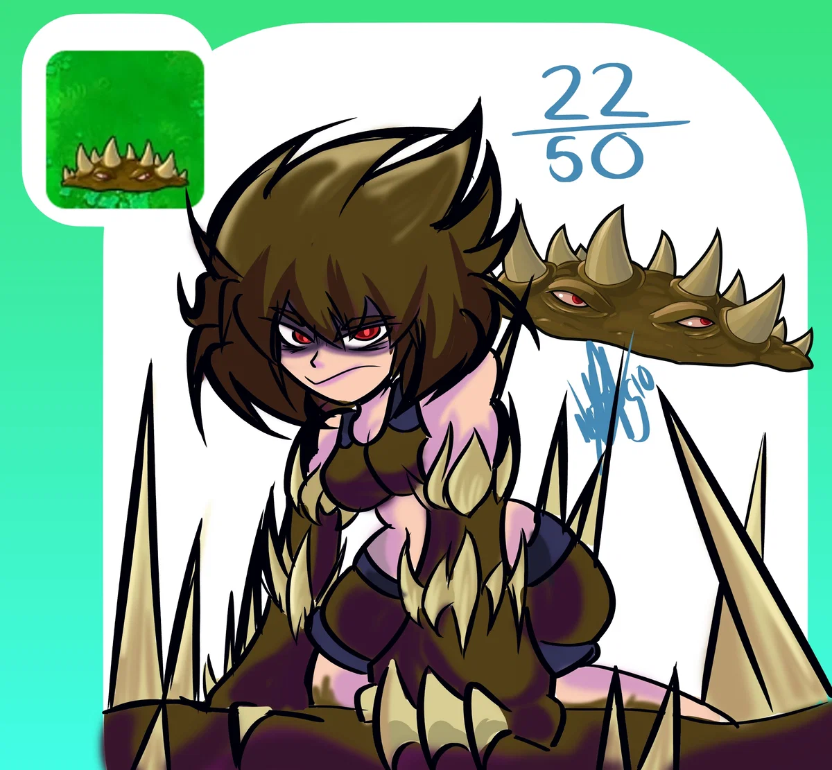 Spikeweed-Thorn (PvZ: GIRLS VS ZOMBIES AU)