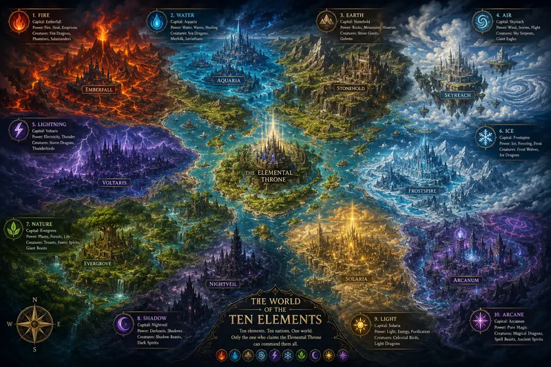 The Ten Elements World