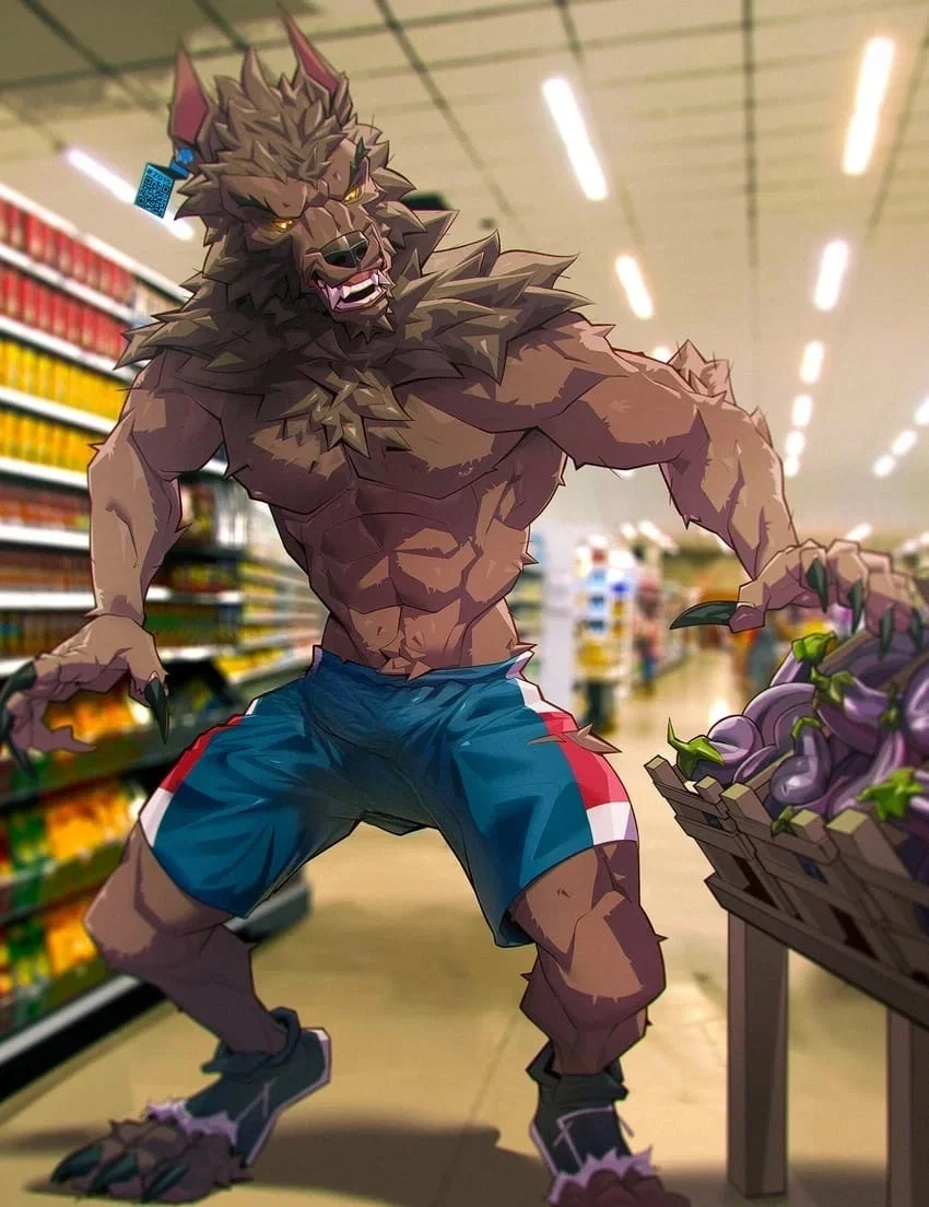 Werewolf in the supermarket