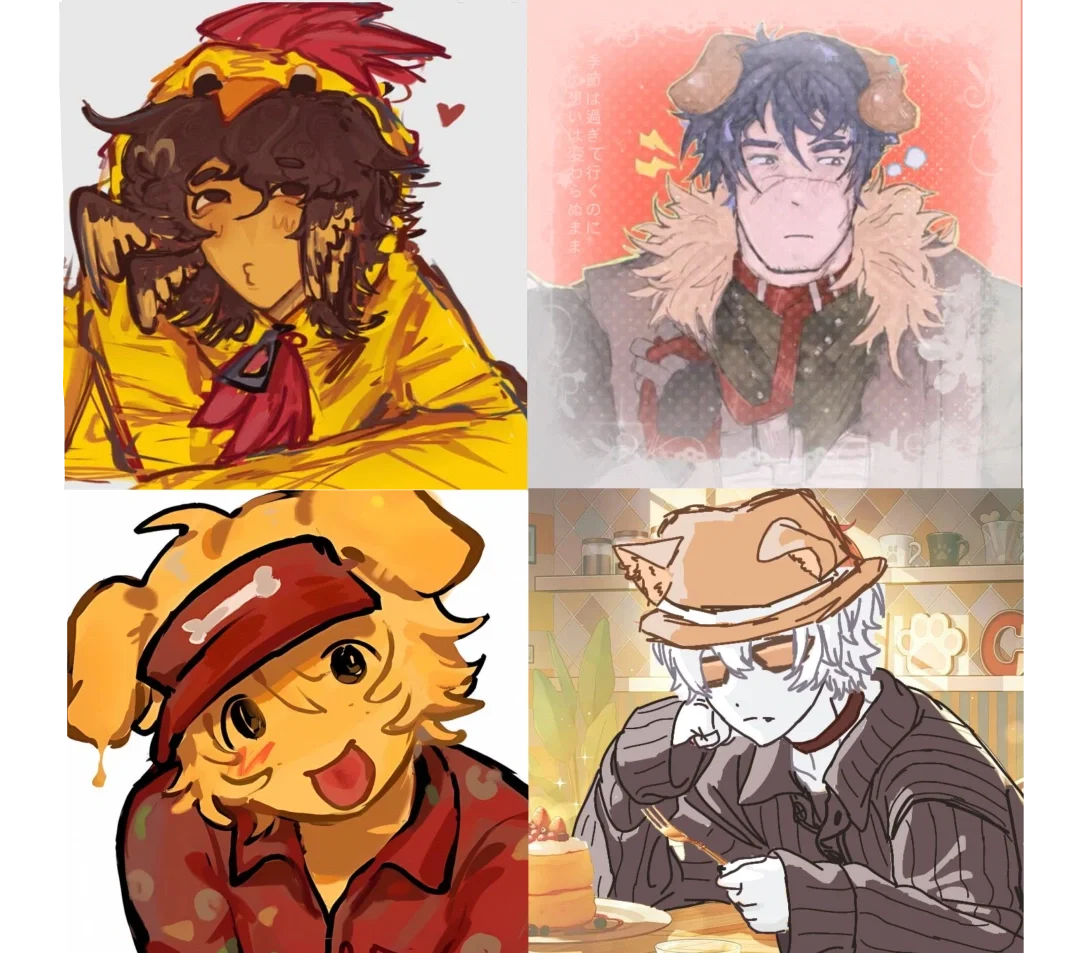 MULTI ! 🍕🍗🪖🎰 :: non-forsaken FARM au - Kinktober day 22 🎃 // yeah, its better than yours!